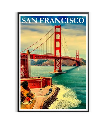 Affiche Voyage Vintage San Francisco shop