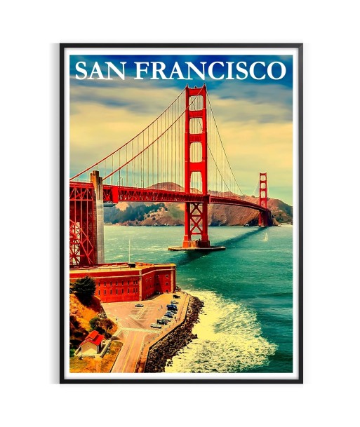 Affiche Voyage Vintage San Francisco shop