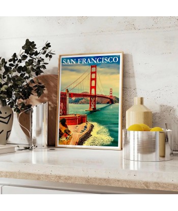 Affiche Voyage Vintage San Francisco shop