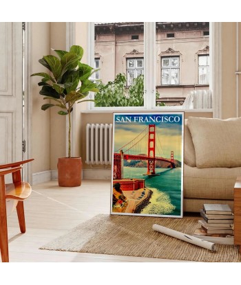 Affiche Voyage Vintage San Francisco shop