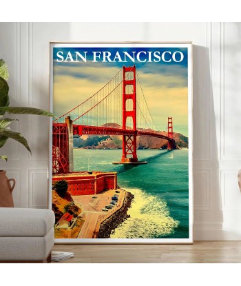 Affiche Voyage Vintage San Francisco shop