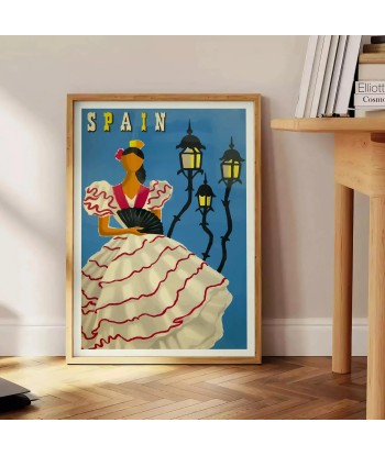 Affiche Voyage Vintageespagne Venez acheter