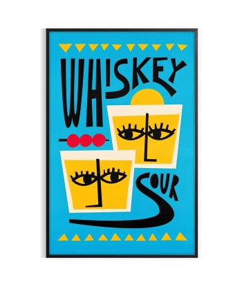 Whiskey Sour Cocktail Art Print 1 pas cher chine