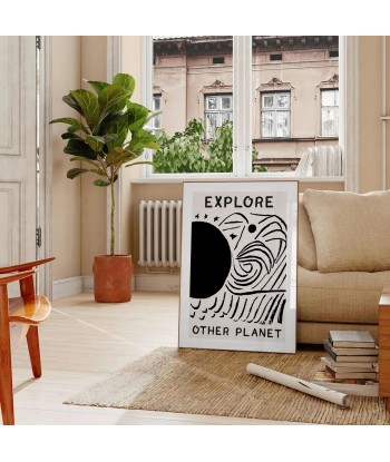 Modern Art Explore Other Planet Wall Print vente chaude votre 