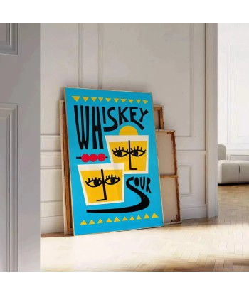 Whiskey Sour Cocktail Art Print 1 pas cher chine