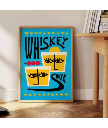 Whiskey Sour Cocktail Art Print 1 pas cher chine