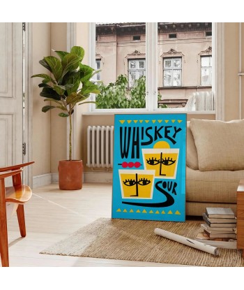 Whiskey Sour Cocktail Art Print 1 pas cher chine