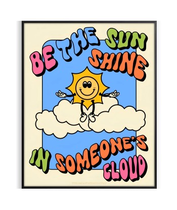 Be The Sun Shine Groovy Print les muscles