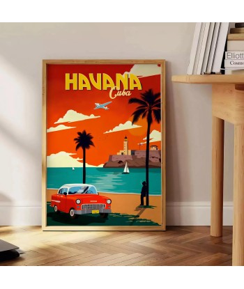 Havana Cuba Vintage Travel Poster Wall Art france