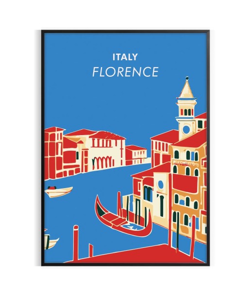 Italy Florence Vintage Travel Poster Print store