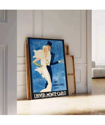 Lhiver Monte Carlo Vintage Travel Poster Print Vous souhaitez 