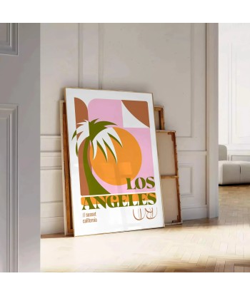 Los Angeles California Vintage Travel Poster Art Dans la société mordern