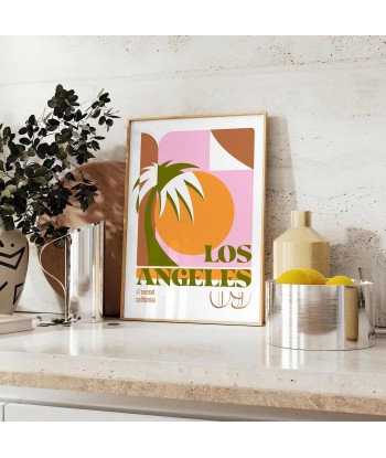 Los Angeles California Vintage Travel Poster Art Dans la société mordern