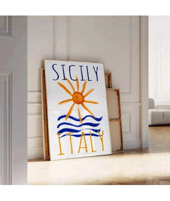 Sicily Italy Vintage Poster 1 pas cher 