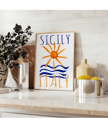 Sicily Italy Vintage Poster 1 pas cher 