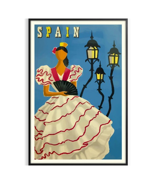 Spain Vintage Travel Poster Wall Art les muscles