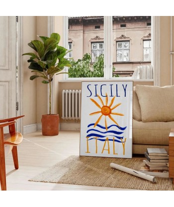 Sicily Italy Vintage Poster 1 pas cher 