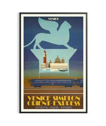 Venice Simplon Vintage Travel Poster Wall Art Faites des économies