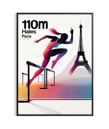 110 Mètres Haies Paris Poster de technologie