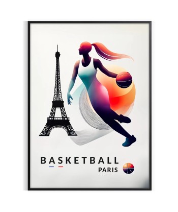 Basketball 3 Paris Poster livraison et retour toujours gratuits