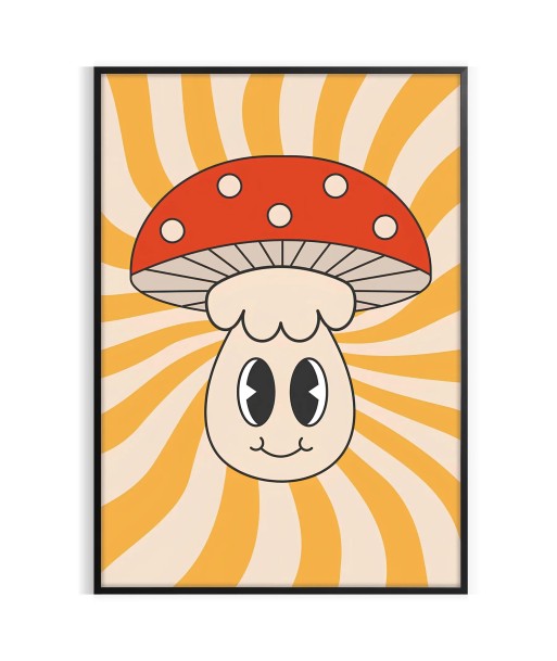 Mushroom Groovy Poster des créatures d'habitude