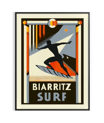 Biarritz Surf Poster 1 à prix réduit toute l'année