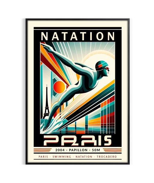 Swimming Paris Poster Butterfly 50 Meters Jusqu'à 80% De Réduction