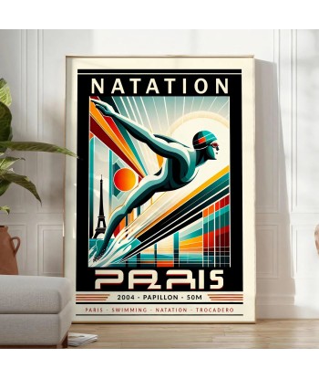 Swimming Paris Poster Butterfly 50 Meters Jusqu'à 80% De Réduction