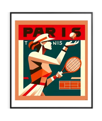 Affiche Lady Tennis Paris Les êtres humains sont 