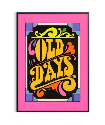 Old Days Groovy Print les muscles