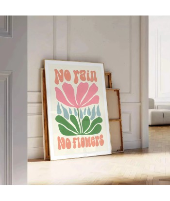 No Rain Flowers Groovy Wall Print acheter en ligne