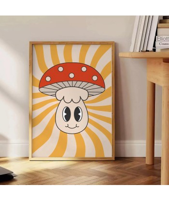 Mushroom Groovy Poster des créatures d'habitude