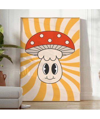 Mushroom Groovy Poster des créatures d'habitude