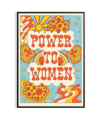 Power To Women Groovy Print Venez découvrir notre 