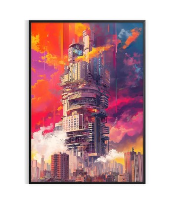 Affiche Construction Futurisme, Affiche Peinture offre 