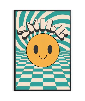 Smilelr Groovy Art Print Fin de série