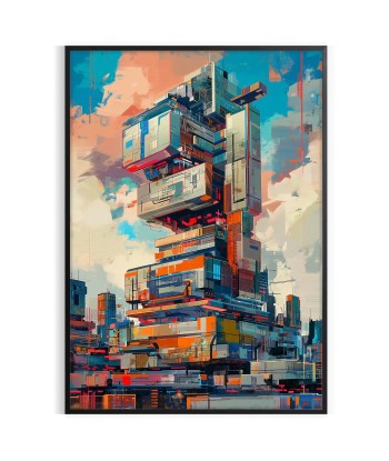 Affiche Construction Futurisme, Affiche en stock