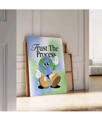 Trust The Process Groovy Art Print meilleur choix