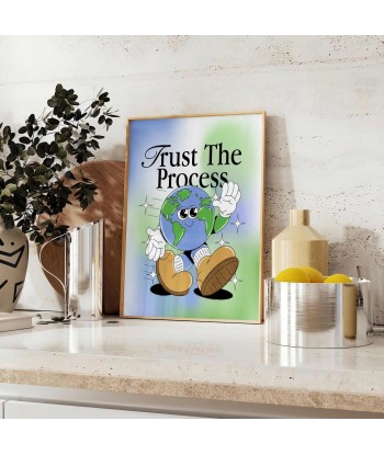 Trust The Process Groovy Art Print meilleur choix