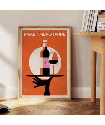 Make Time For Wine Cocktail Wall Art Economisez 