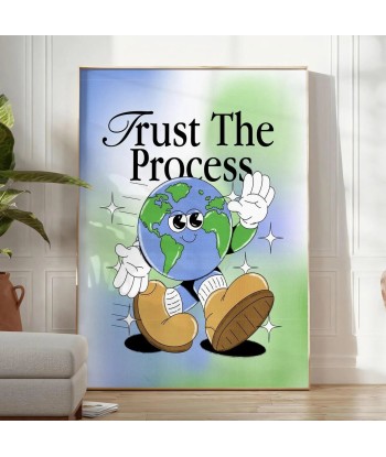 Trust The Process Groovy Art Print meilleur choix