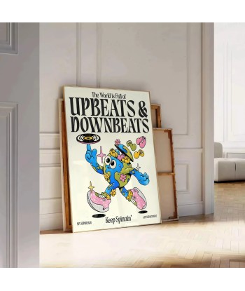 Upbeats And Downbeats Keep Spininnin Groovy Wall Art prix