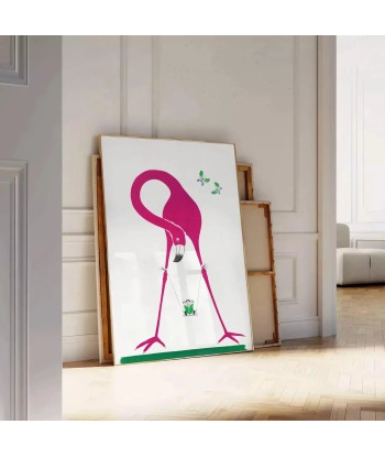 Affiche Faune Flamant Rose l'achat 