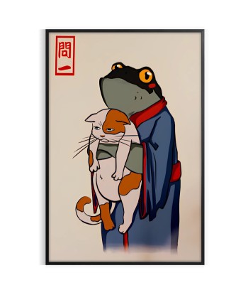 Frog And Cat Matsumoto Hoji Japan Poster 50-70% off 