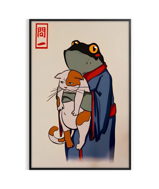 Frog And Cat Matsumoto Hoji Japan Poster 50-70% off 