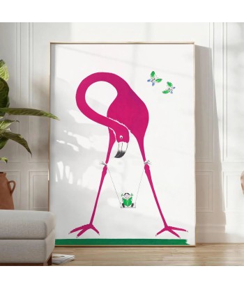 Affiche Faune Flamant Rose l'achat 