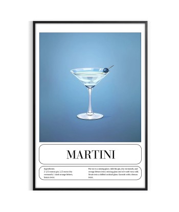 Martini Cocktail Poster acheter