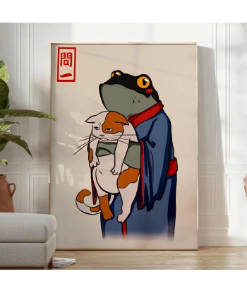 Frog And Cat Matsumoto Hoji Japan Poster 50-70% off 