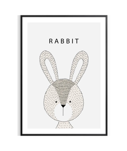 Affiche Animal Lapin Venez acheter