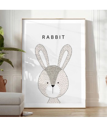 Affiche Animal Lapin Venez acheter